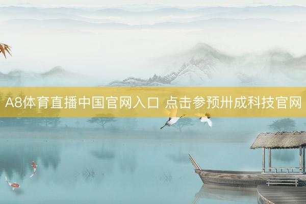 A8体育直播中国官网入口 点击参预卅成科技官网