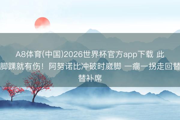 A8体育(中国)2026世界杯官方app下载 此前左脚踝就有伤！阿努诺比冲破时崴脚 一瘸一拐走回替补席