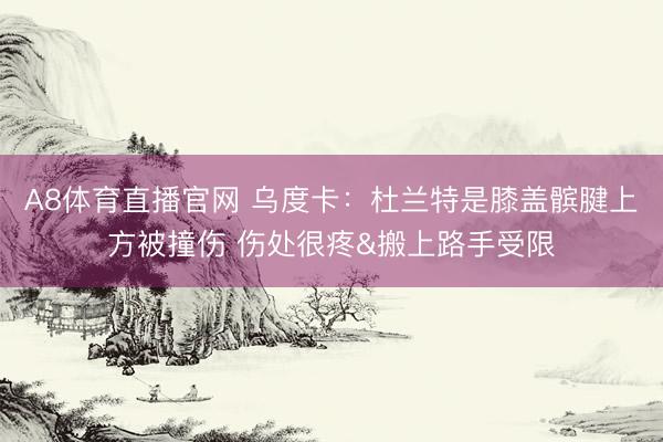 A8体育直播官网 乌度卡：杜兰特是膝盖髌腱上方被撞伤 伤处很疼&搬上路手受限
