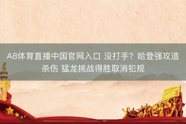 A8体育直播中国官网入口 没打手？哈登强攻造杀伤 猛龙挑战得胜取消犯规