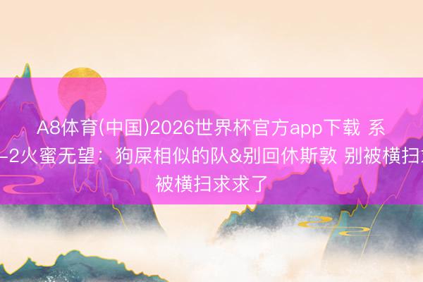 A8体育(中国)2026世界杯官方app下载 系列赛0-2火蜜无望：狗屎相似的队&别回休斯敦 别被横扫求求了