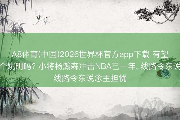 A8体育(中国)2026世界杯官方app下载 有望出现第二个姚明吗? 小将杨瀚森冲击NBA已一年， 线路令东说念主担忧