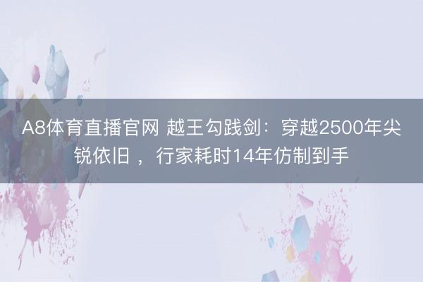 A8体育直播官网 越王勾践剑：穿越2500年尖锐依旧 ，行家耗时14年仿制到手