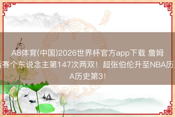A8体育(中国)2026世界杯官方app下载 詹姆斯季后赛个东说念主第147次两双！