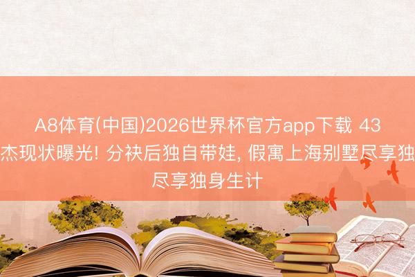 A8体育(中国)2026世界杯官方app下载 43岁毛俊杰现状曝光! 分袂后独自带娃， 假寓上海别墅尽享独身生计