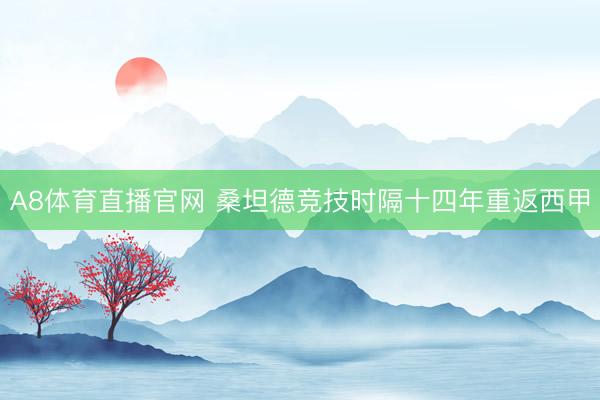 A8体育直播官网 桑坦德竞技时隔十四年重返西甲