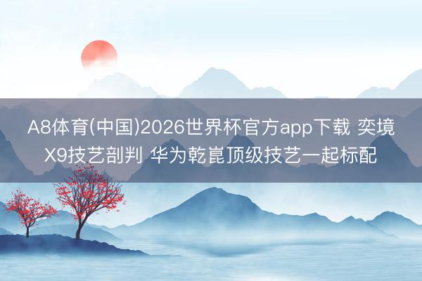 A8体育(中国)2026世界杯官方app下载 奕境X9技艺剖判 华为乾崑顶级技艺一起标配