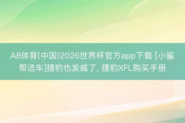 A8体育(中国)2026世界杯官方app下载 [小鲨帮选车]捷豹也发威了， 捷豹XFL购买手册