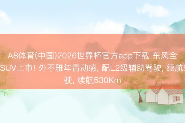 A8体育(中国)2026世界杯官方app下载 东风全新纯电SUV上市! 外不雅年青动感， 配L2级辅助驾驶， 续航530Km
